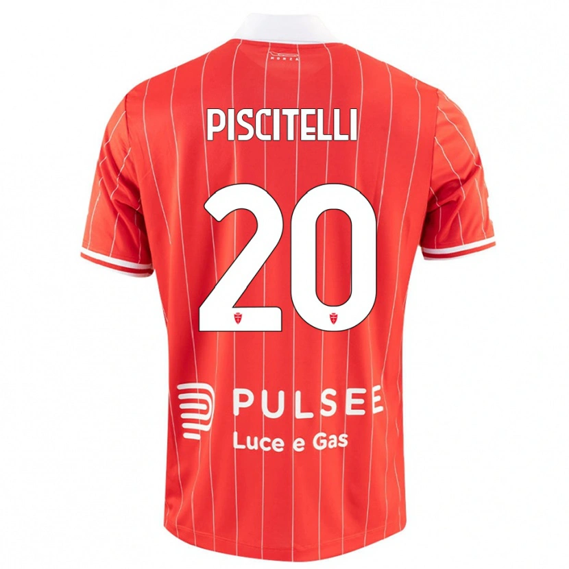 Danxen Men Pasquale Piscitelli #20 Red White Home Jersey 2025/26 T-Shirt