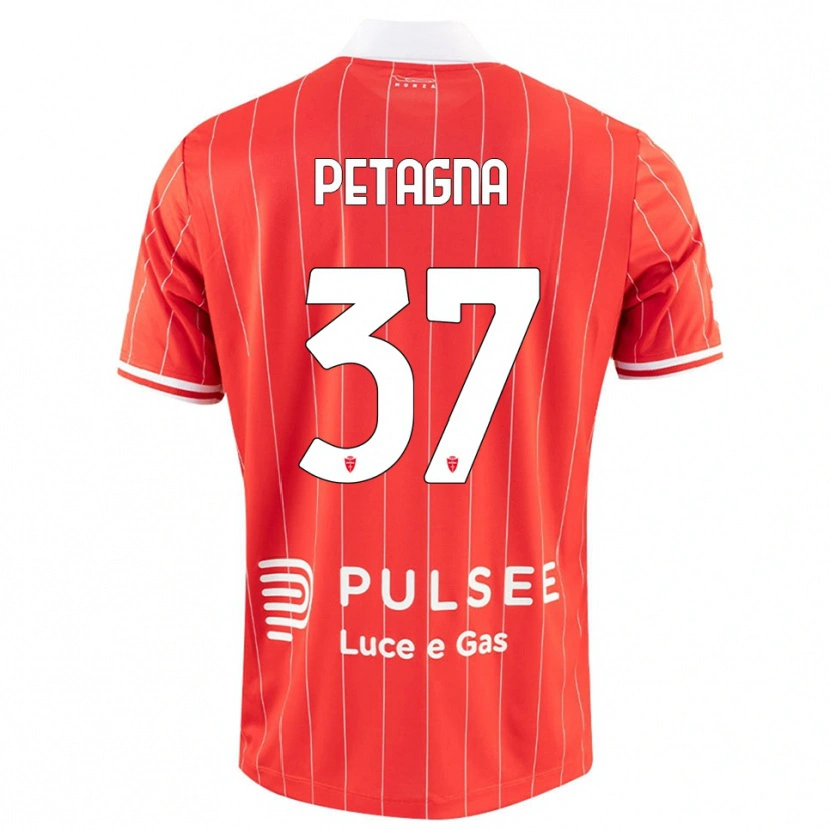 Danxen Men Andrea Petagna #37 Red White Home Jersey 2025/26 T-Shirt