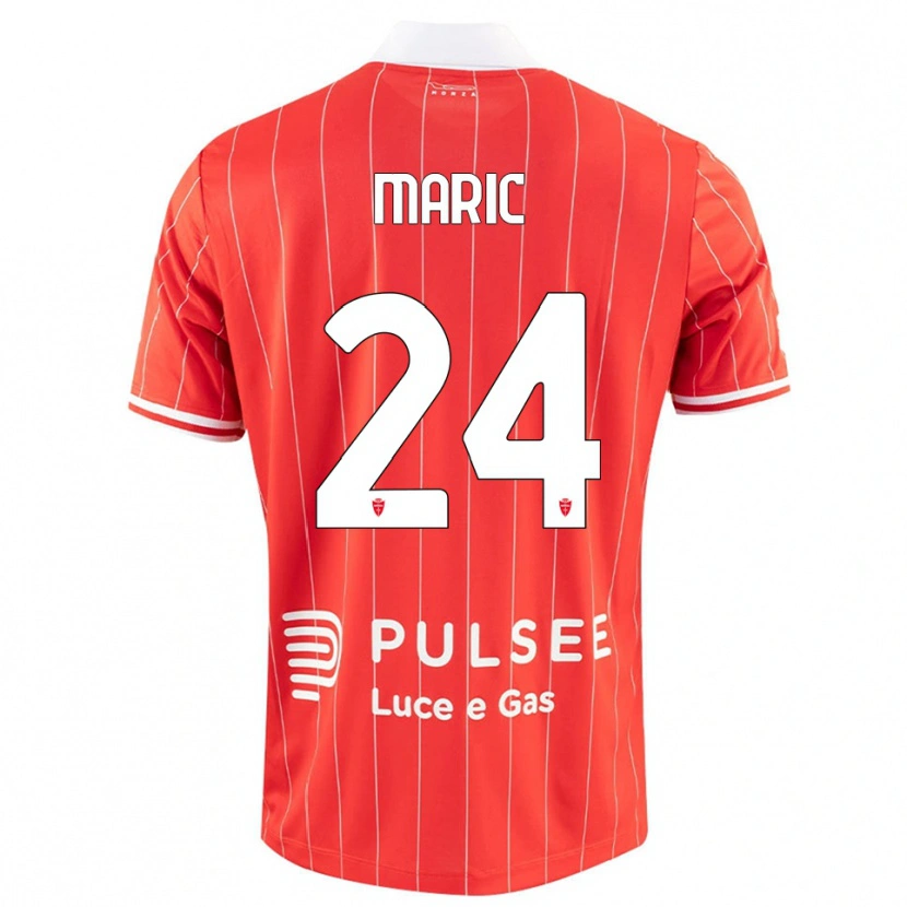 Danxen Men Mirko Marić #24 Red White Home Jersey 2025/26 T-Shirt