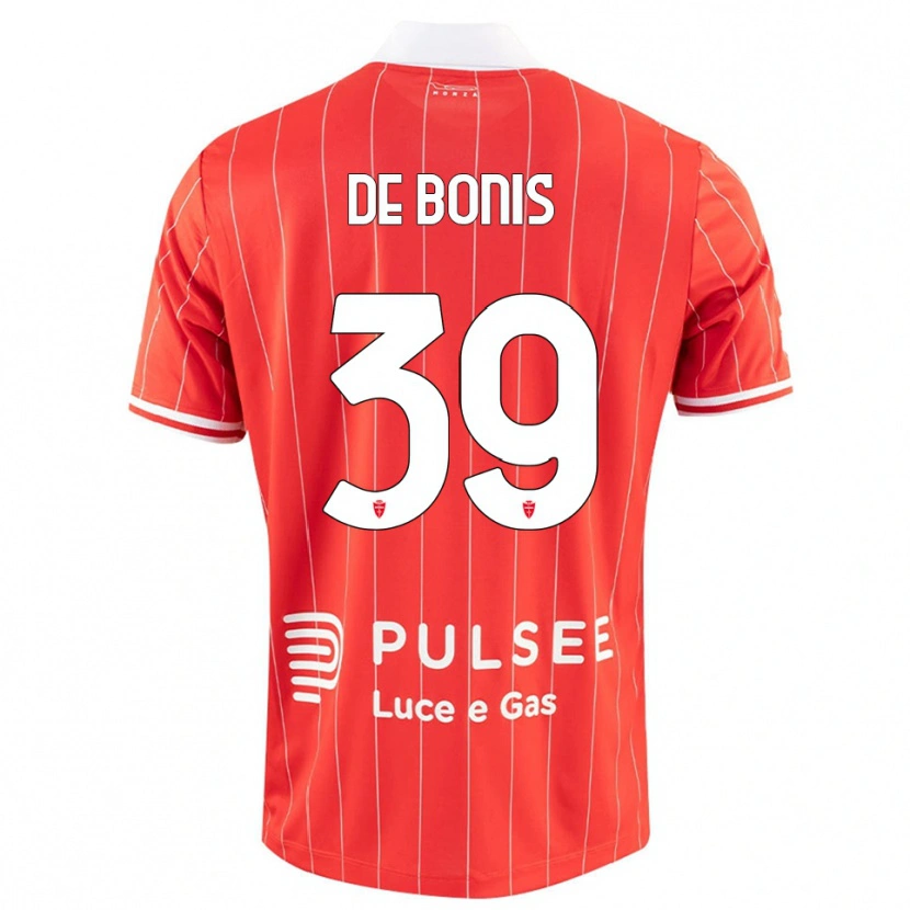 Danxen Men Andrea De Bonis #39 Red White Home Jersey 2025/26 T-Shirt