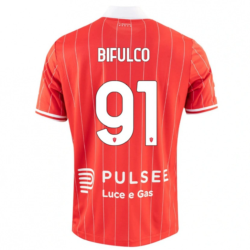 Danxen Men Davide Bifulco #91 Red White Home Jersey 2025/26 T-Shirt