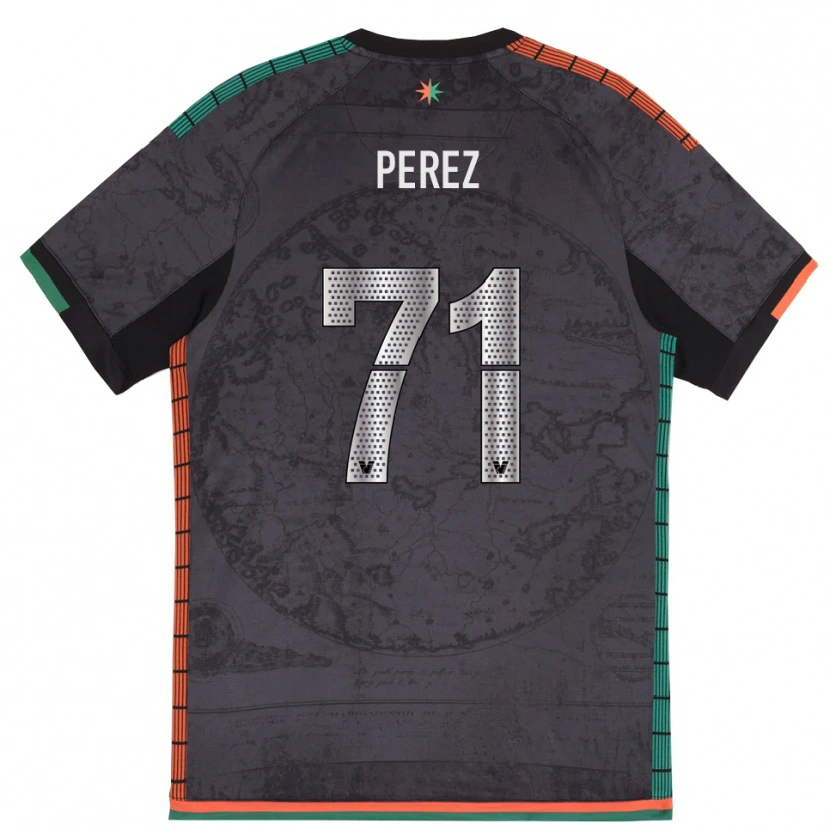 Danxen Men Kike Pérez #71 Dark Gray Home Jersey 2025/26 T-Shirt