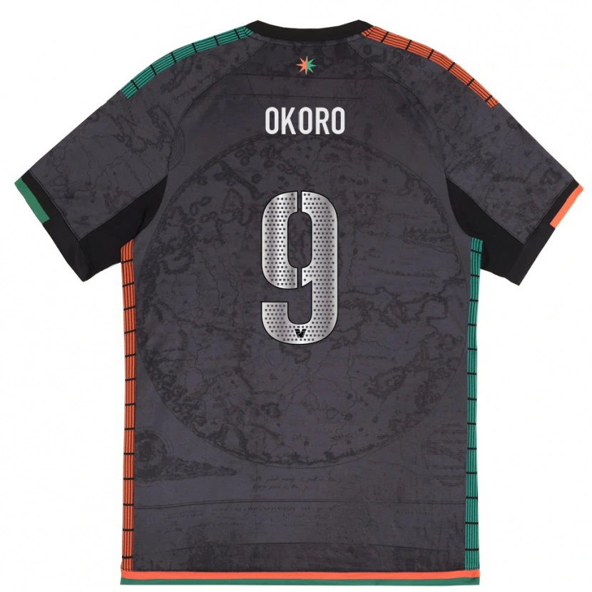 Danxen Men Alvin Okoro #9 Dark Gray Home Jersey 2025/26 T-Shirt