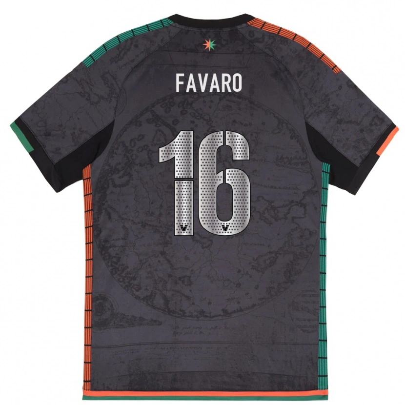 Danxen Men Federico Favaro #16 Dark Gray Home Jersey 2025/26 T-Shirt