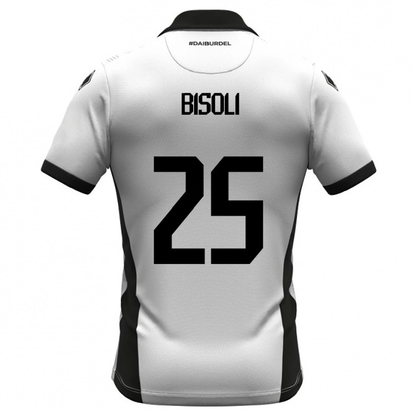 Danxen Men Dimitri Bisoli #25 White Black Orange Home Jersey 2025/26 T-Shirt