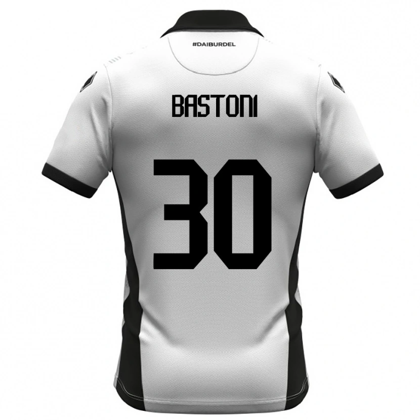 Danxen Men Simone Bastoni #30 White Black Orange Home Jersey 2025/26 T-Shirt