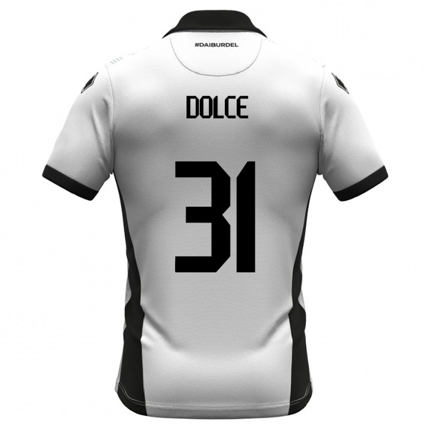 Danxen Men Alessandro Dolce #31 White Black Orange Home Jersey 2025/26 T-Shirt