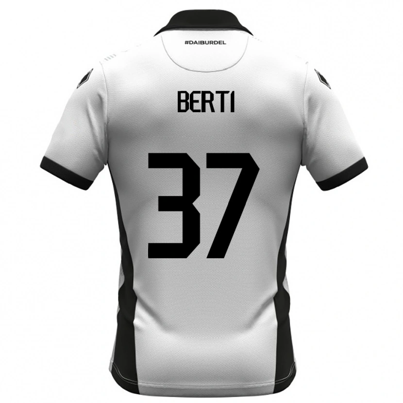 Danxen Men Filippo Berti #37 White Black Orange Home Jersey 2025/26 T-Shirt