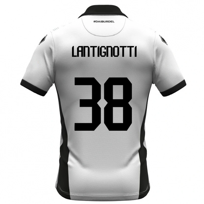 Danxen Men Andrea Lantignotti #38 White Black Orange Home Jersey 2025/26 T-Shirt