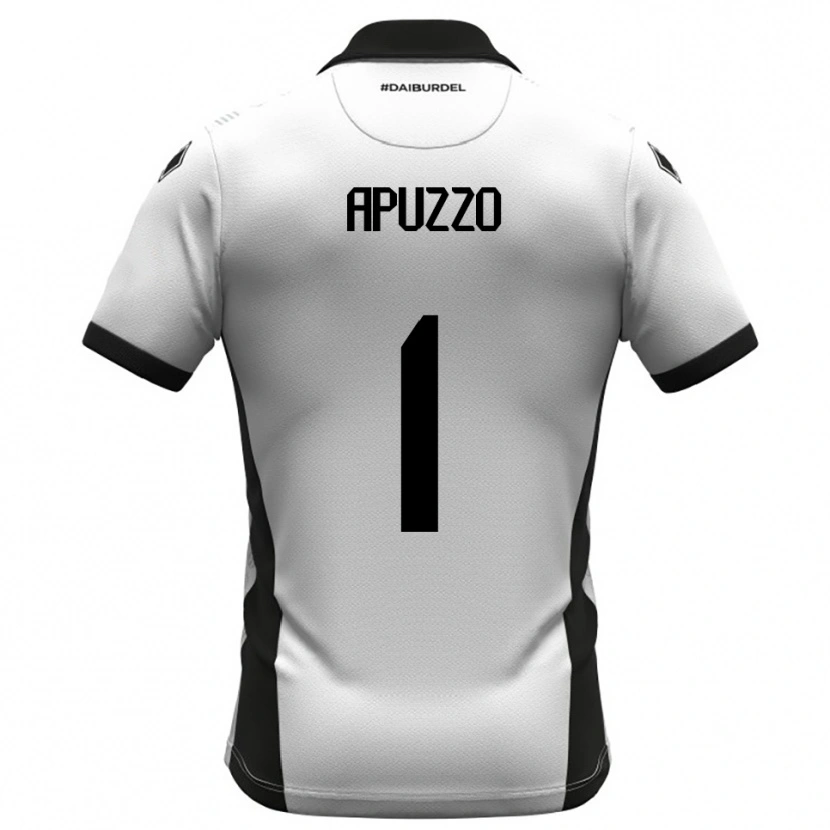 Danxen Men Davide Apuzzo #1 White Black Orange Home Jersey 2025/26 T-Shirt