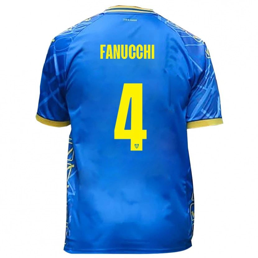 Danxen Men Filippo Fanucchi #4 Sky Blue Yellow Home Jersey 2025/26 T-Shirt