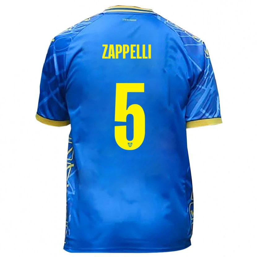 Danxen Men Bernardo Zappelli #5 Sky Blue Yellow Home Jersey 2025/26 T-Shirt