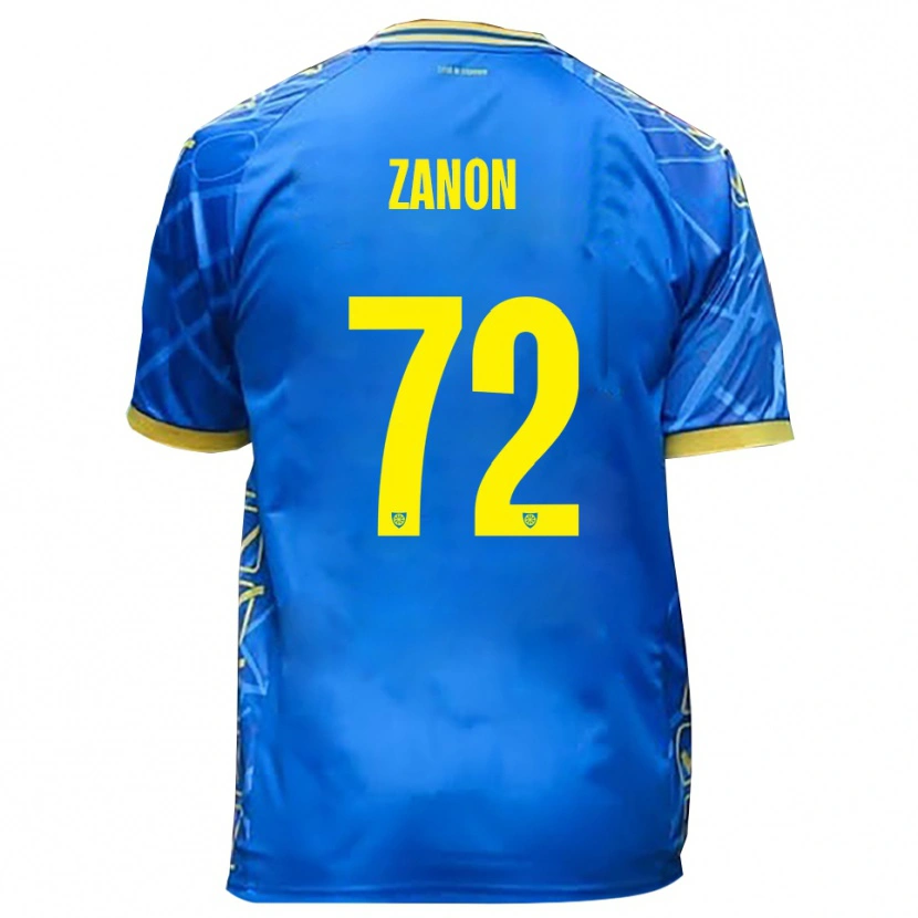 Danxen Men Simone Zanon #72 Sky Blue Yellow Home Jersey 2025/26 T-Shirt