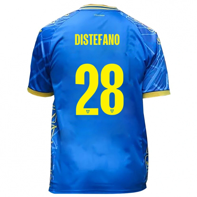Danxen Men Filippo Distefano #28 Sky Blue Yellow Home Jersey 2025/26 T-Shirt