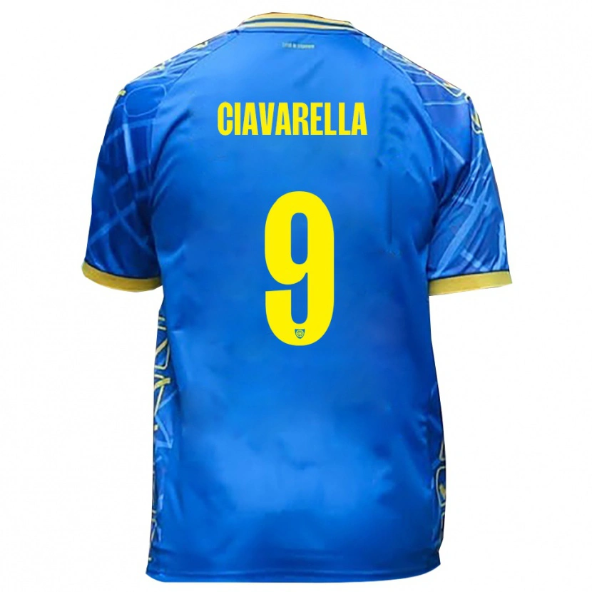 Danxen Men Jacopo Ciavarella #9 Sky Blue Yellow Home Jersey 2025/26 T-Shirt