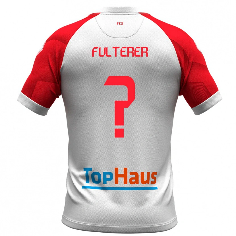 Danxen Men Samuel Fulterer #0 White Red Home Jersey 2025/26 T-Shirt