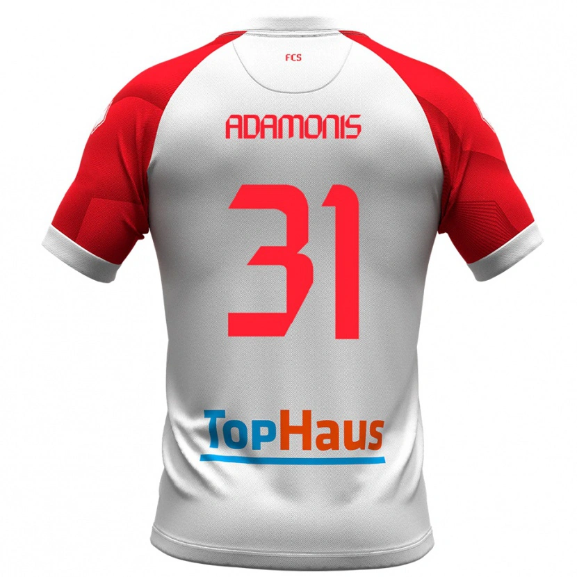 Danxen Men Marius Adamonis #31 White Red Home Jersey 2025/26 T-Shirt