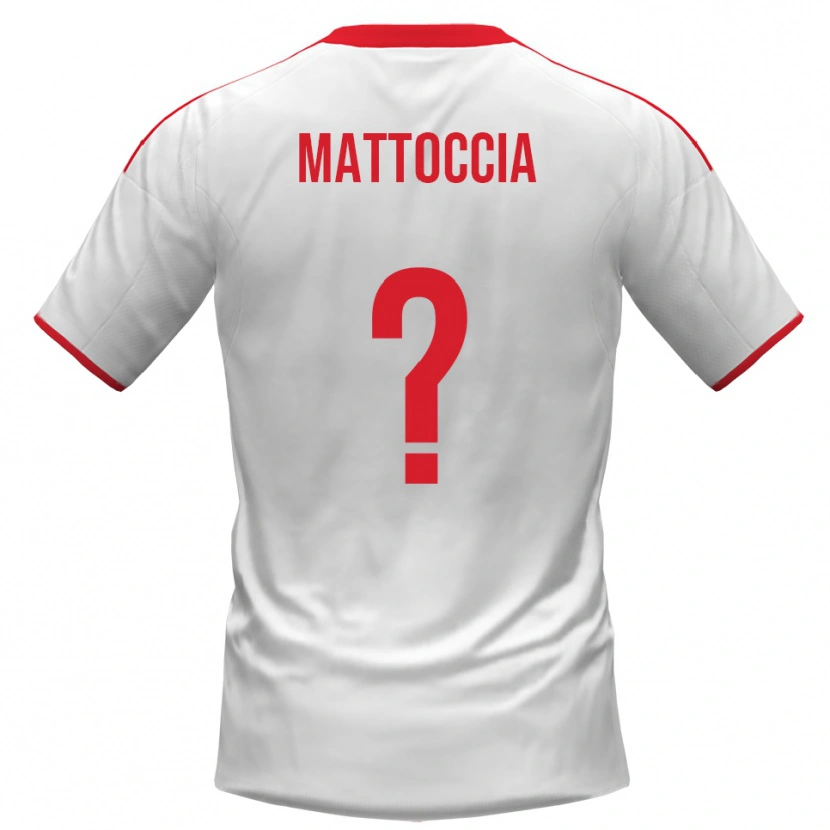 Danxen Men Riccardo Mattoccia #0 White Red Home Jersey 2025/26 T-Shirt