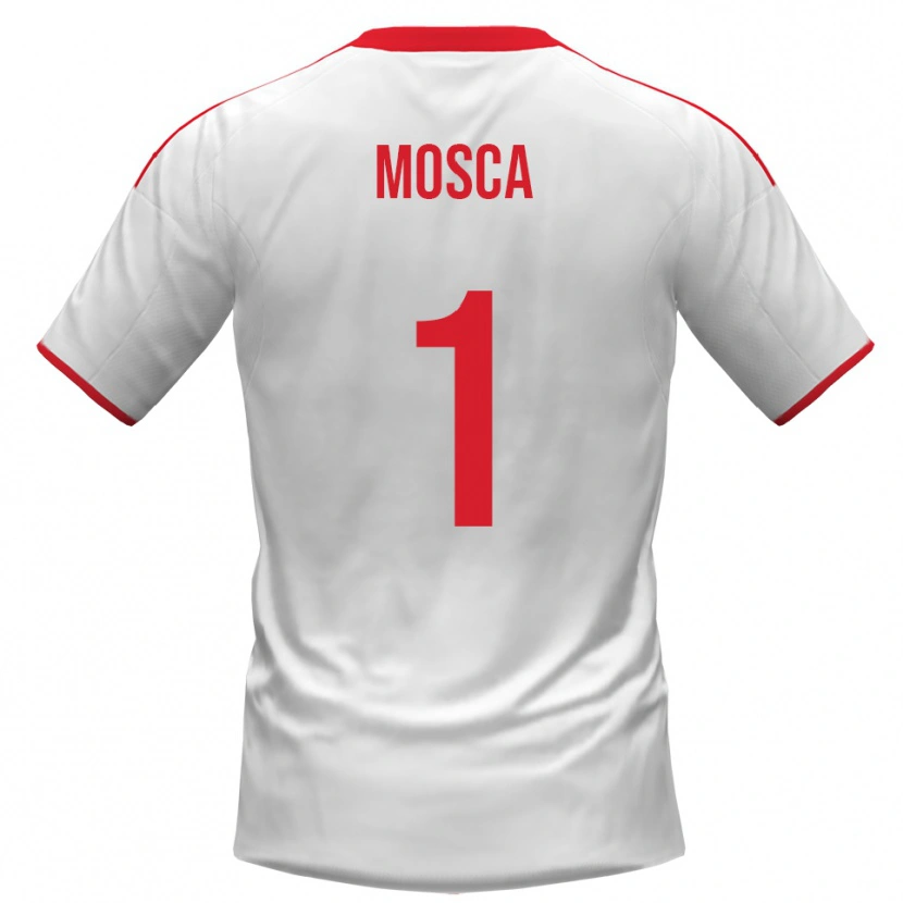 Danxen Men Lorenzo Mosca #1 White Red Home Jersey 2025/26 T-Shirt