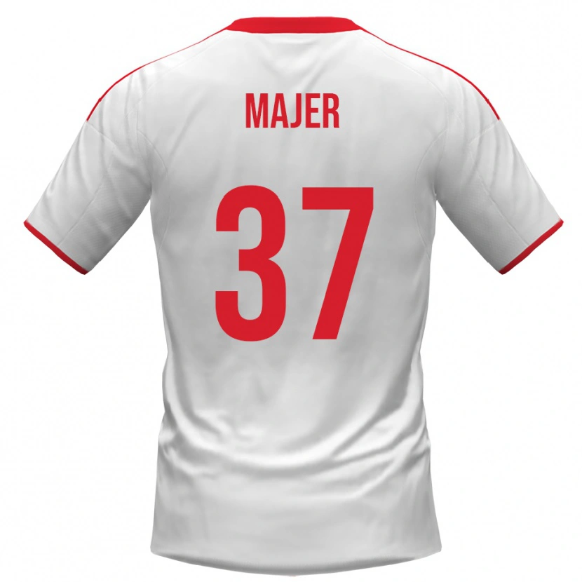 Danxen Men Zan Majer #37 White Red Home Jersey 2025/26 T-Shirt