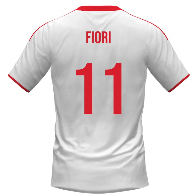 Danxen Men Antonio Fiori #11 White Red Home Jersey 2025/26 T-Shirt