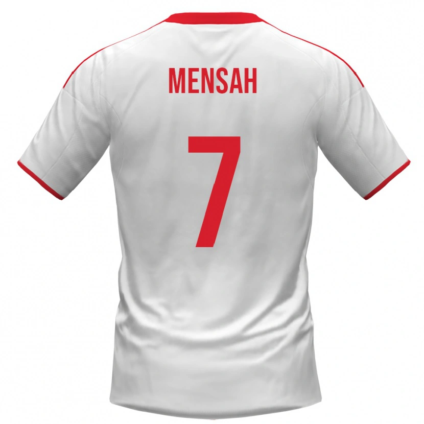 Danxen Men Davis Mensah #7 White Red Home Jersey 2025/26 T-Shirt