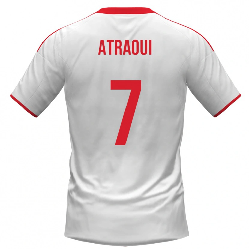 Danxen Men Adam Atraoui #7 White Red Home Jersey 2025/26 T-Shirt