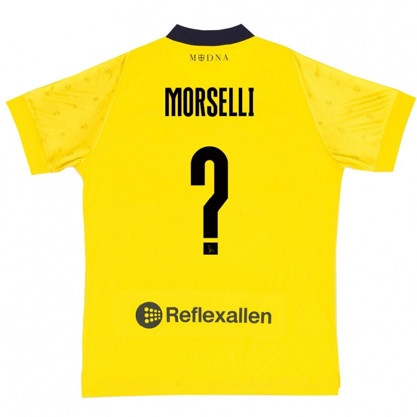 Danxen Men Gabriele Morselli #0 Yellow Navy Home Jersey 2025/26 T-Shirt