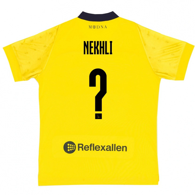 Danxen Men Adam Nekhli #0 Yellow Navy Home Jersey 2025/26 T-Shirt