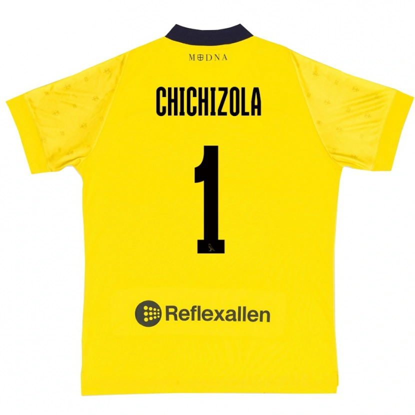 Danxen Men Leandro Chichizola #1 Yellow Navy Home Jersey 2025/26 T-Shirt