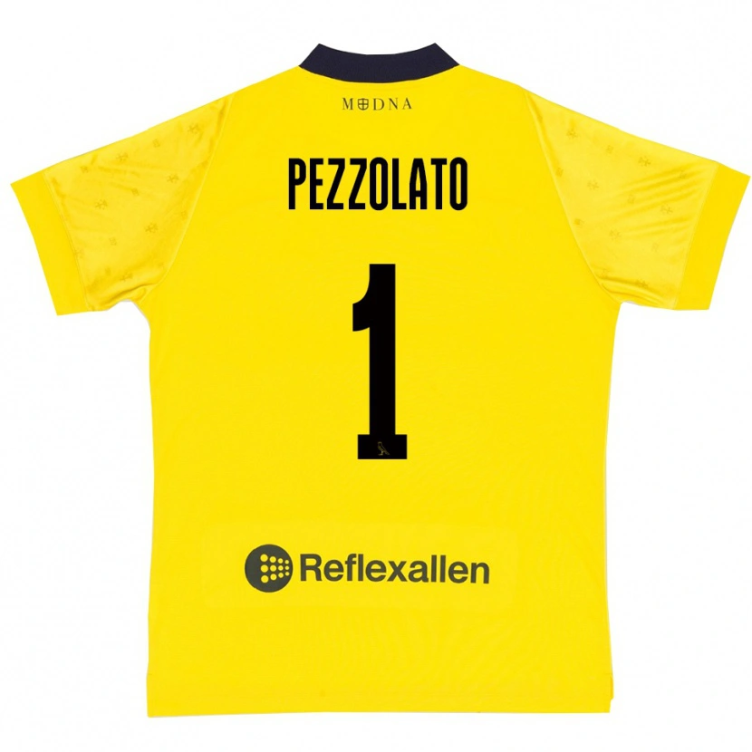 Danxen Men Michele Pezzolato #1 Yellow Navy Home Jersey 2025/26 T-Shirt