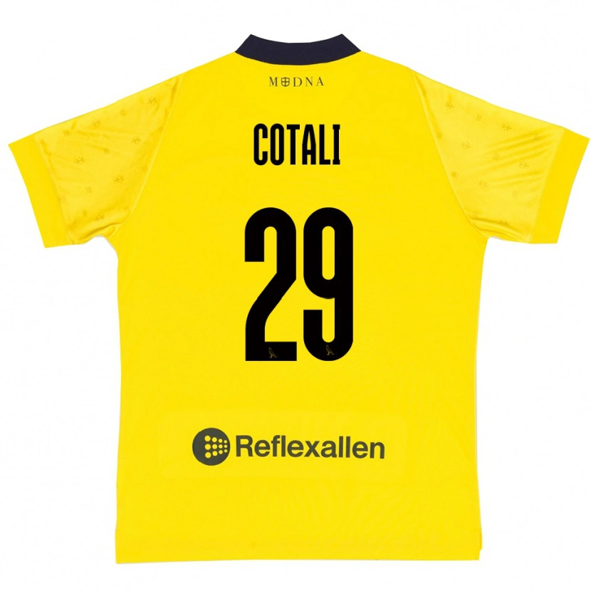 Danxen Men Matteo Cotali #29 Yellow Navy Home Jersey 2025/26 T-Shirt