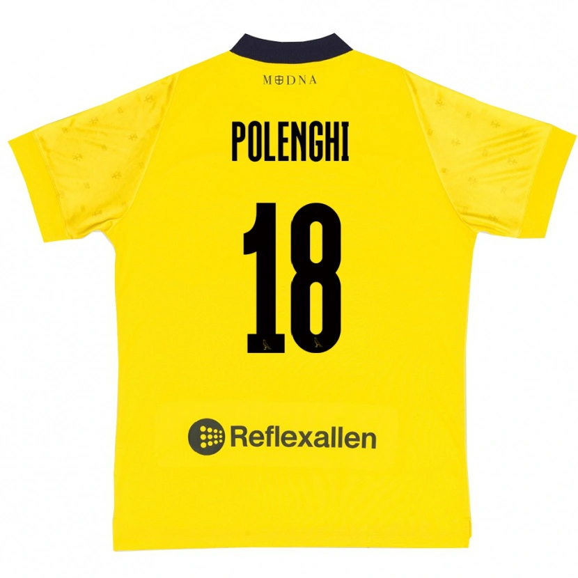 Danxen Men Damiano Polenghi #18 Yellow Navy Home Jersey 2025/26 T-Shirt
