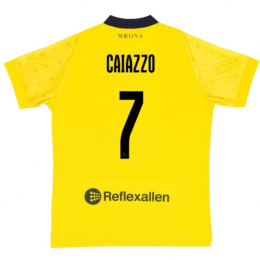 Danxen Men Antonio Caiazzo #7 Yellow Navy Home Jersey 2025/26 T-Shirt