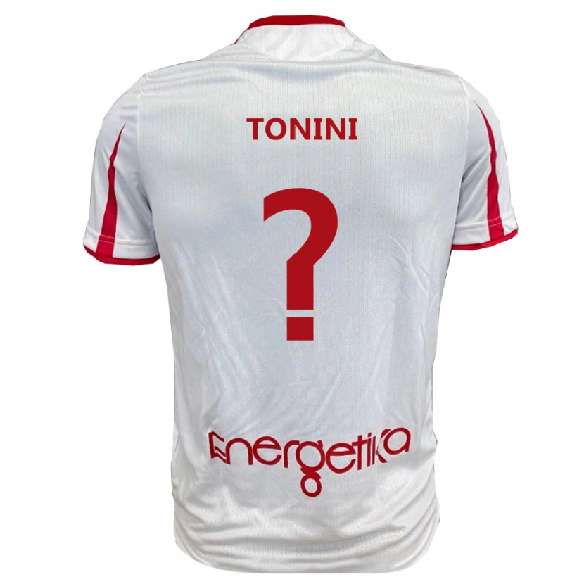 Danxen Men Simone Tonini #0 White Red Home Jersey 2025/26 T-Shirt