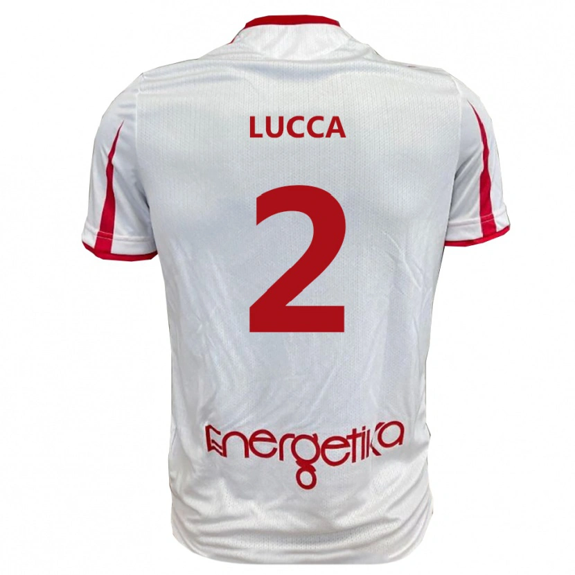 Danxen Men Gabriele Lucca #2 White Red Home Jersey 2025/26 T-Shirt
