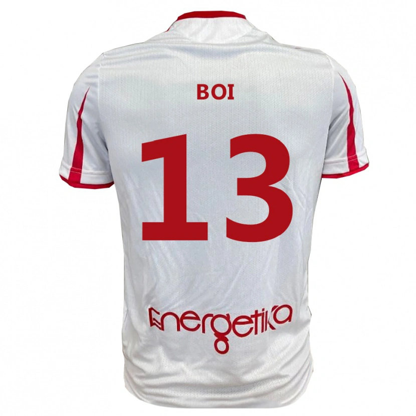 Danxen Men Alessandro Boi #13 White Red Home Jersey 2025/26 T-Shirt