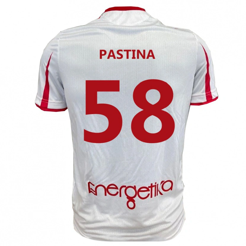 Danxen Men Christian Pastina #58 White Red Home Jersey 2025/26 T-Shirt
