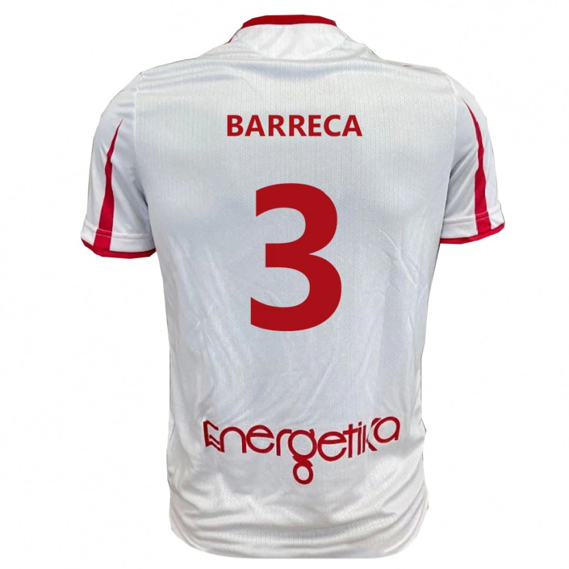 Danxen Men Antonio Barreca #3 White Red Home Jersey 2025/26 T-Shirt