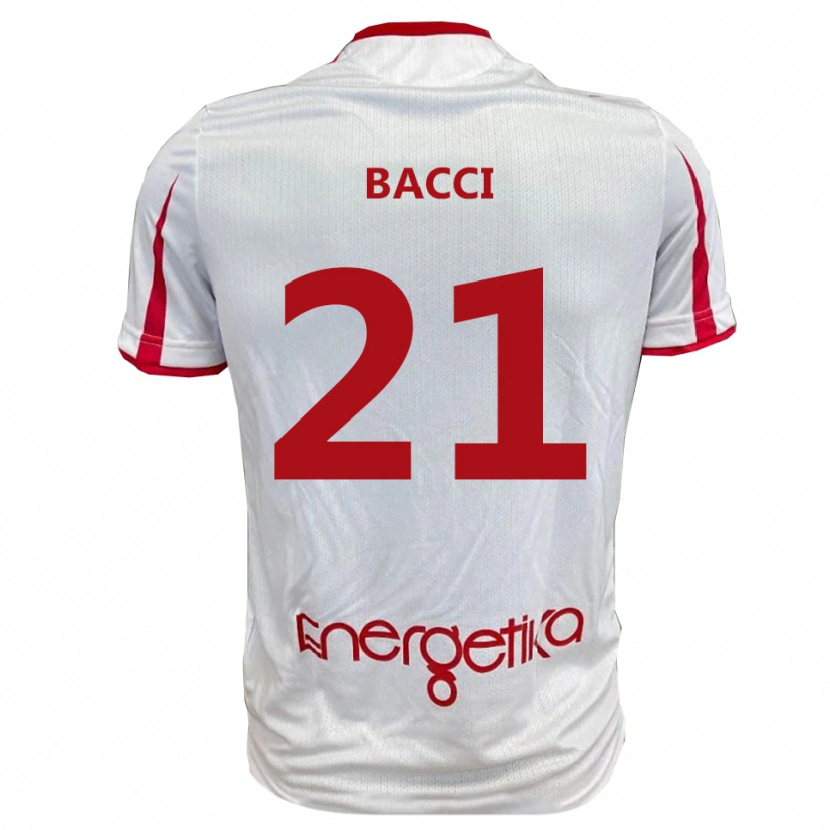 Danxen Men Jacopo Bacci #21 White Red Home Jersey 2025/26 T-Shirt