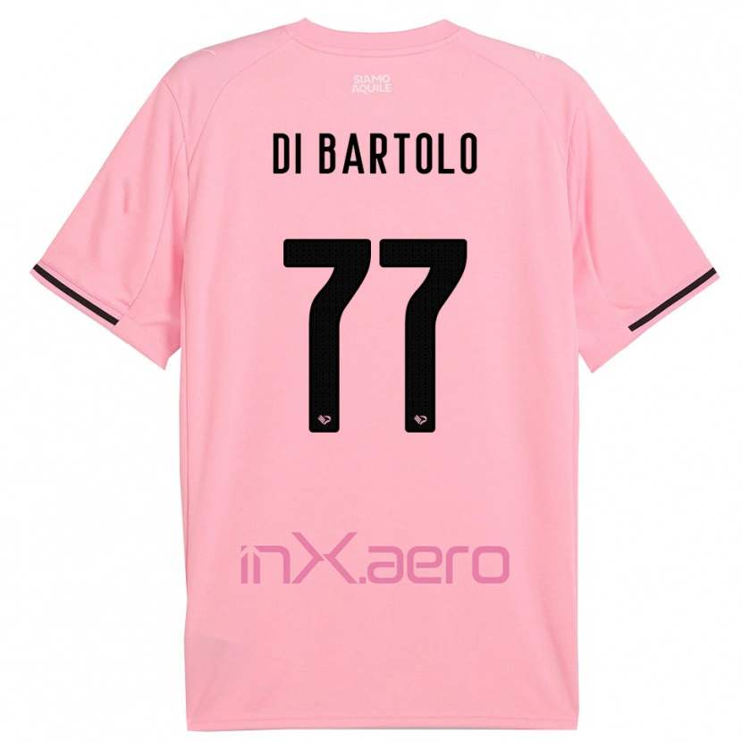 Danxen Men Francesco Di Bartolo #77 Pink Black Home Jersey 2025/26 T-Shirt