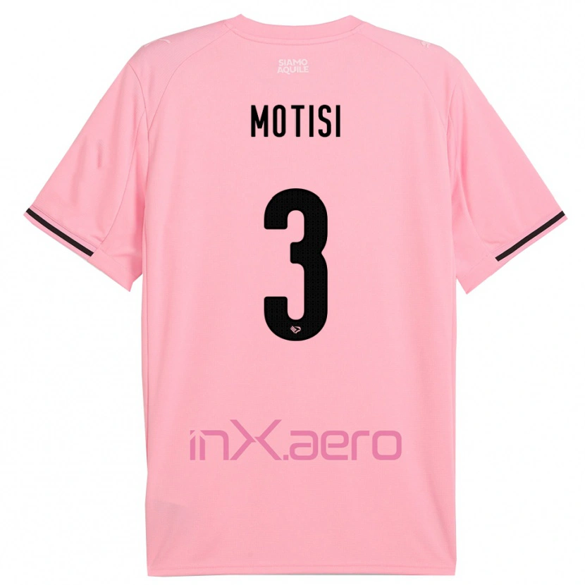 Danxen Men Giuseppe Motisi #3 Pink Black Home Jersey 2025/26 T-Shirt