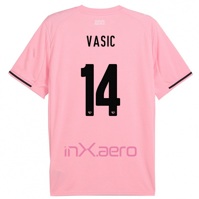 Danxen Men Aljosa Vasic #14 Pink Black Home Jersey 2025/26 T-Shirt