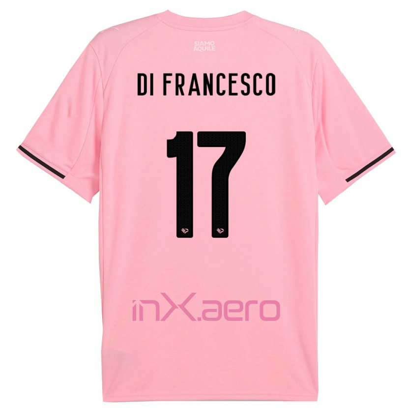 Danxen Men Federico Di Francesco #17 Pink Black Home Jersey 2025/26 T-Shirt