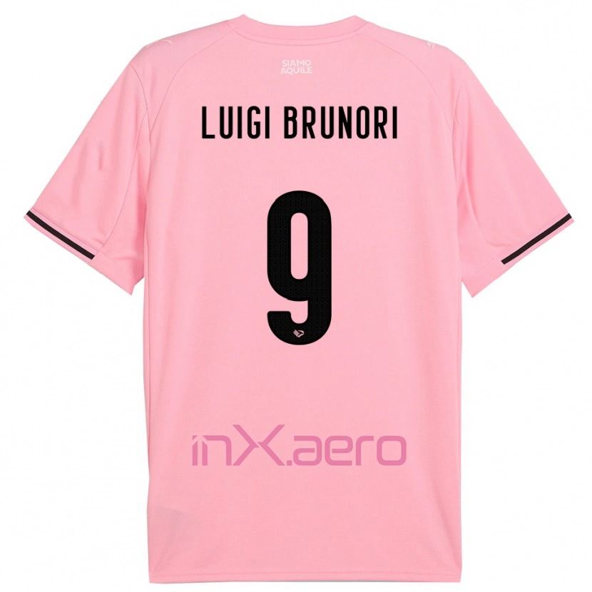 Danxen Men Matteo Luigi Brunori #9 Pink Black Home Jersey 2025/26 T-Shirt