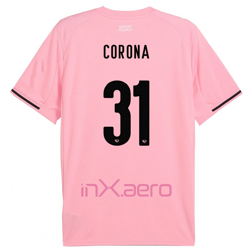 Danxen Men Giacomo Corona #31 Pink Black Home Jersey 2025/26 T-Shirt