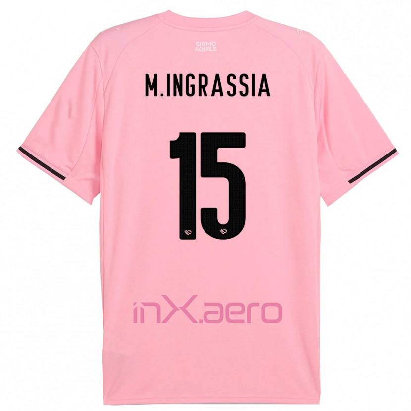 Danxen Men Manuel Ingrassia #15 Pink Black Home Jersey 2025/26 T-Shirt