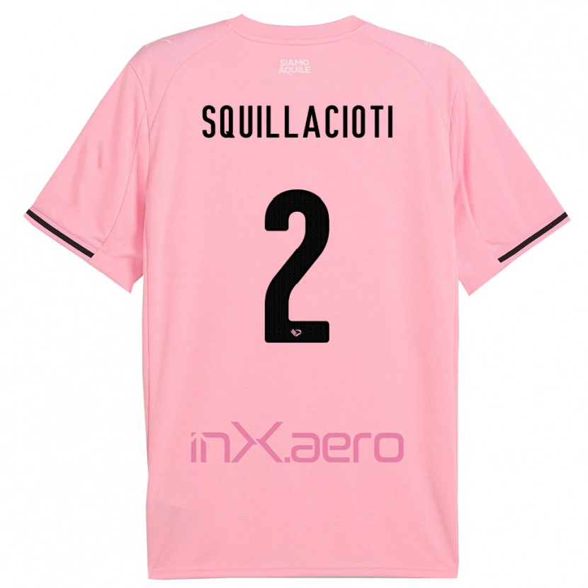 Danxen Men Salvatore Squillacioti #2 Pink Black Home Jersey 2025/26 T-Shirt