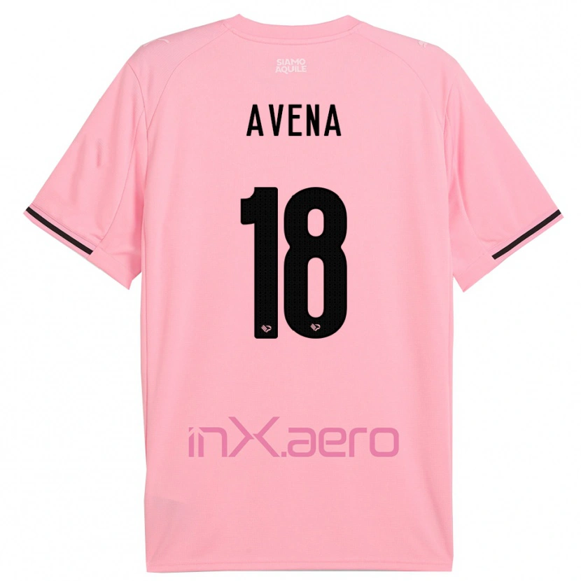 Danxen Men Pietro Avena #18 Pink Black Home Jersey 2025/26 T-Shirt