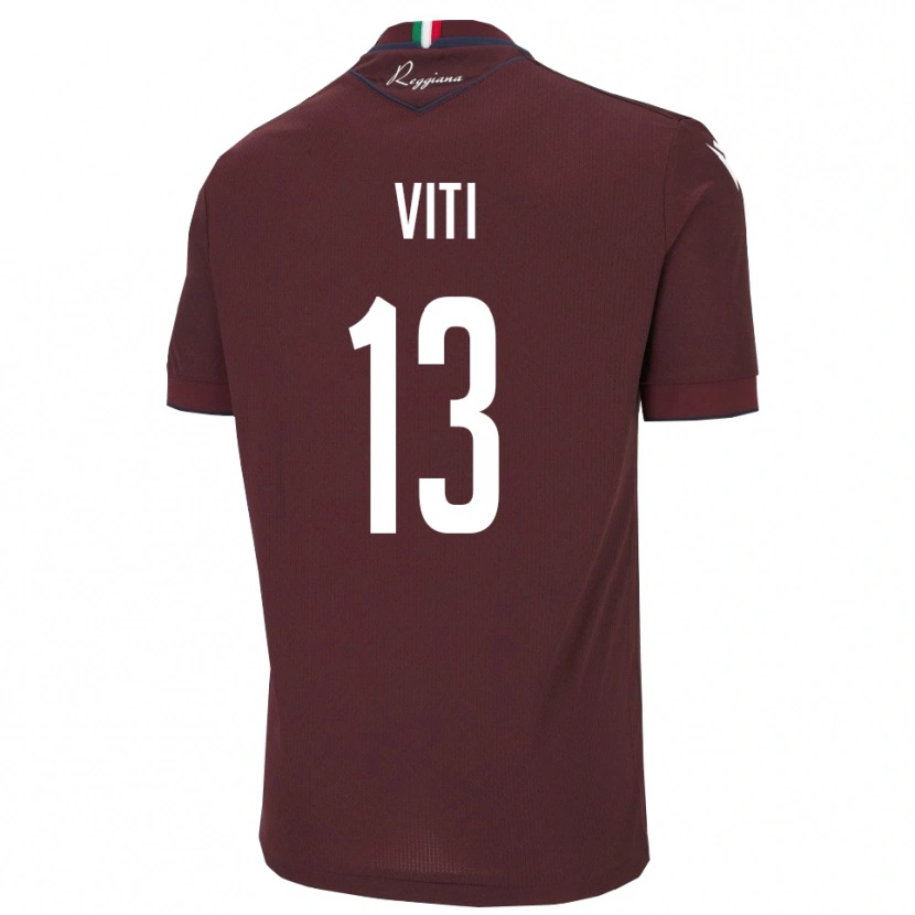 Danxen Men Jacopo Viti #13 Burgundy White Home Jersey 2025/26 T-Shirt